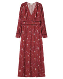 Long Dress With Flowers Sensitive Terracotta