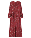 Long Dress With Flowers Sensitive Terracotta