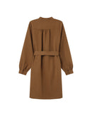 Khaki Serbia Short Shirt Dress