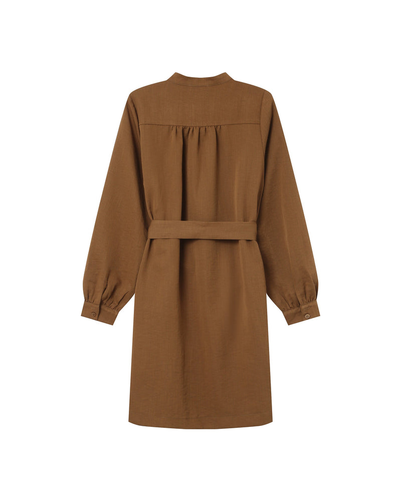 Khaki Serbia Short Shirt Dress