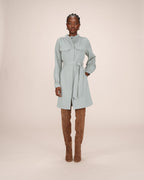 Short Shirt Dress Sage Serbia