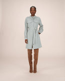 Short Shirt Dress Sage Serbia