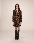 Short Graphic Dress Chocolate Selia