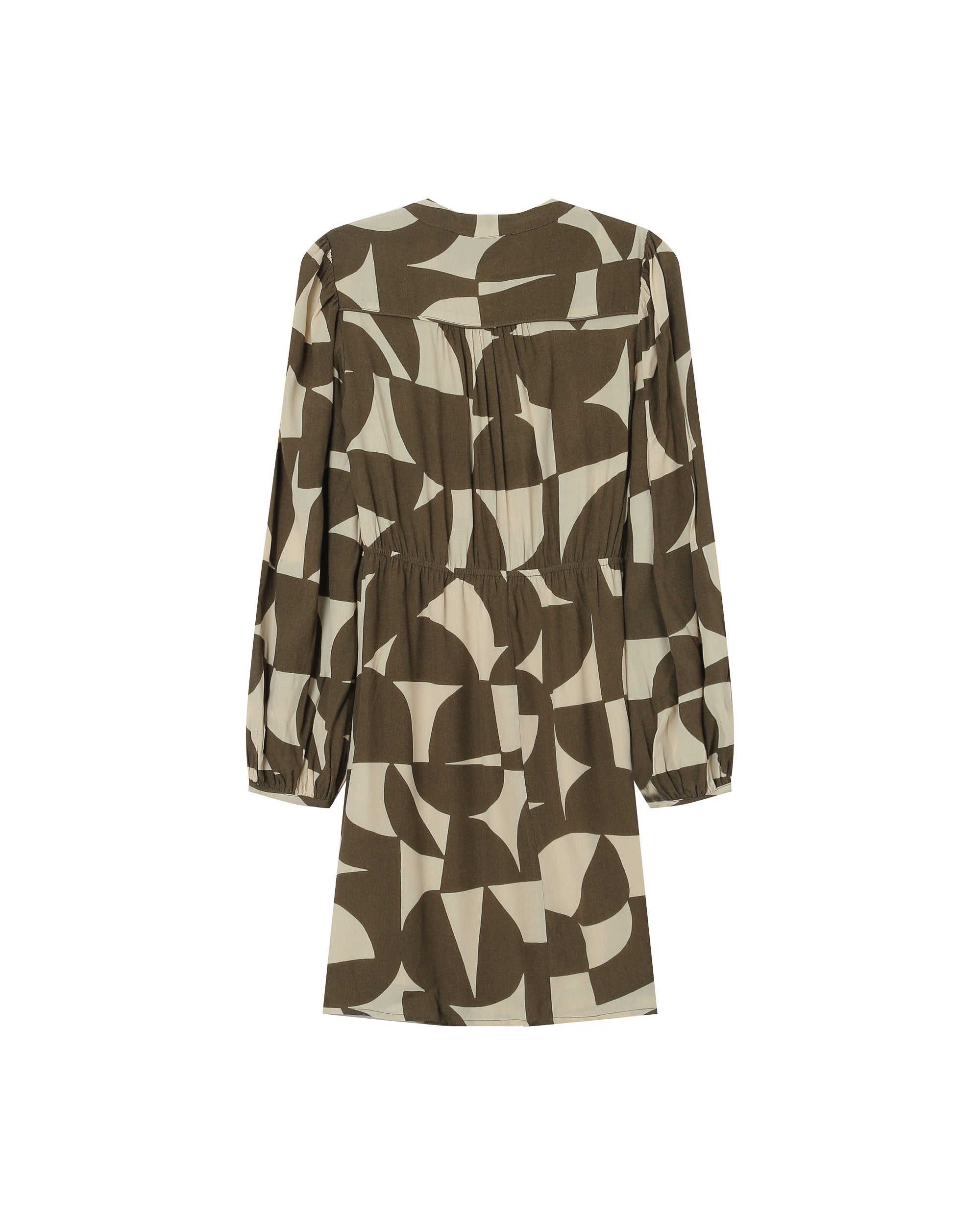 Short Graphic Dress Olive Selia