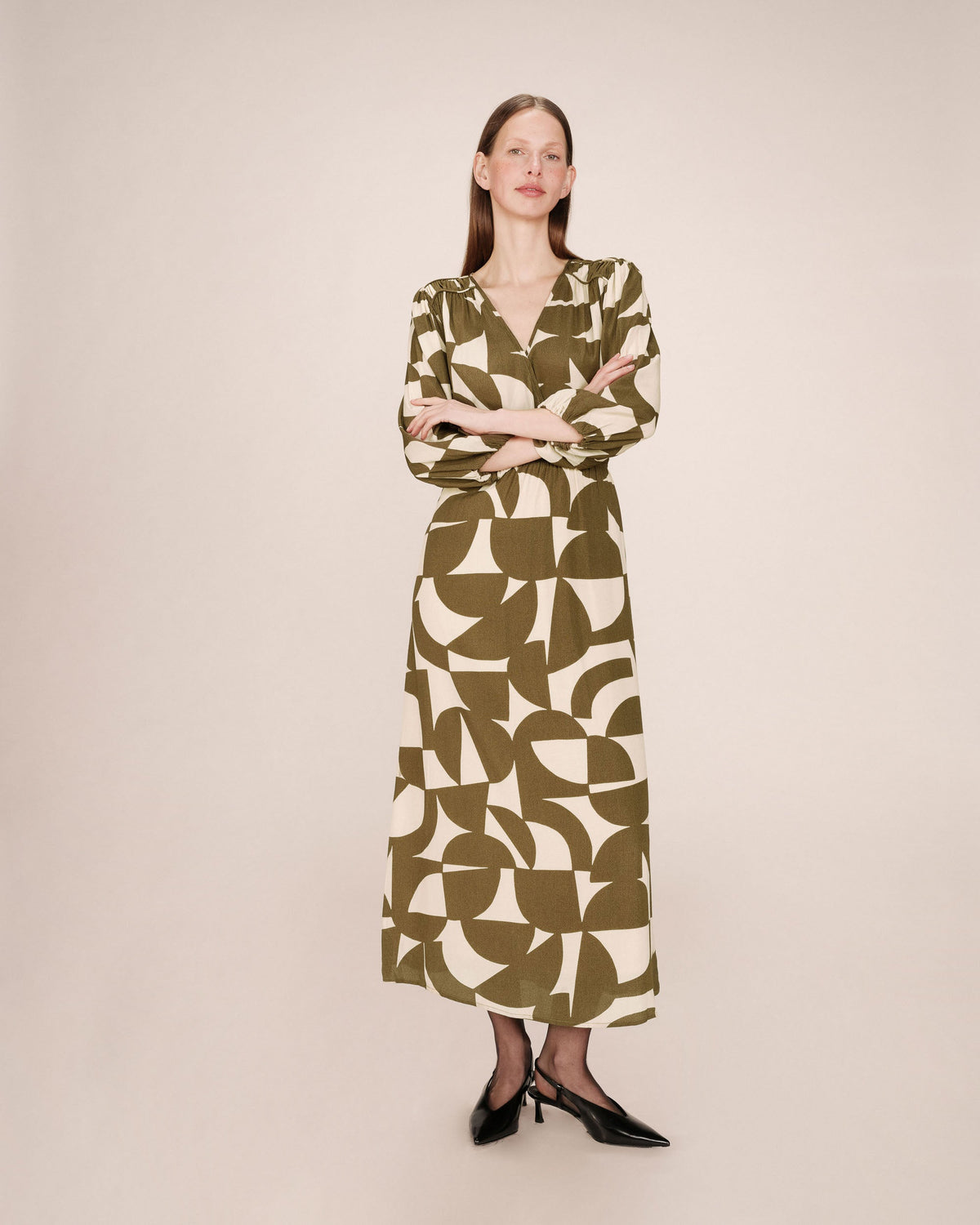 Robe Longue Shelly - Olive