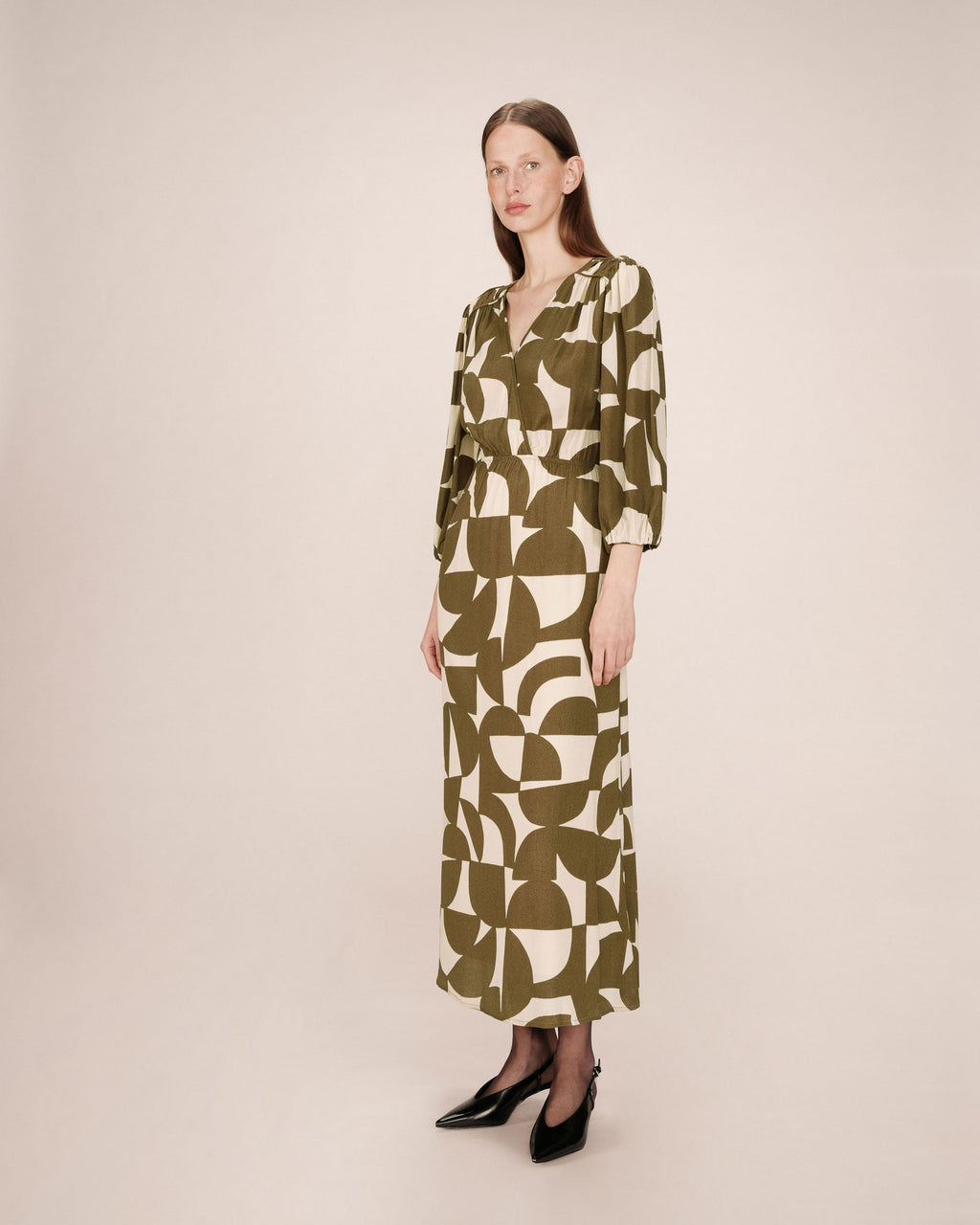 Robe Longue Shelly - Olive