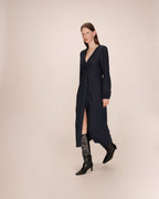 Robe Longue Shirley - Marine