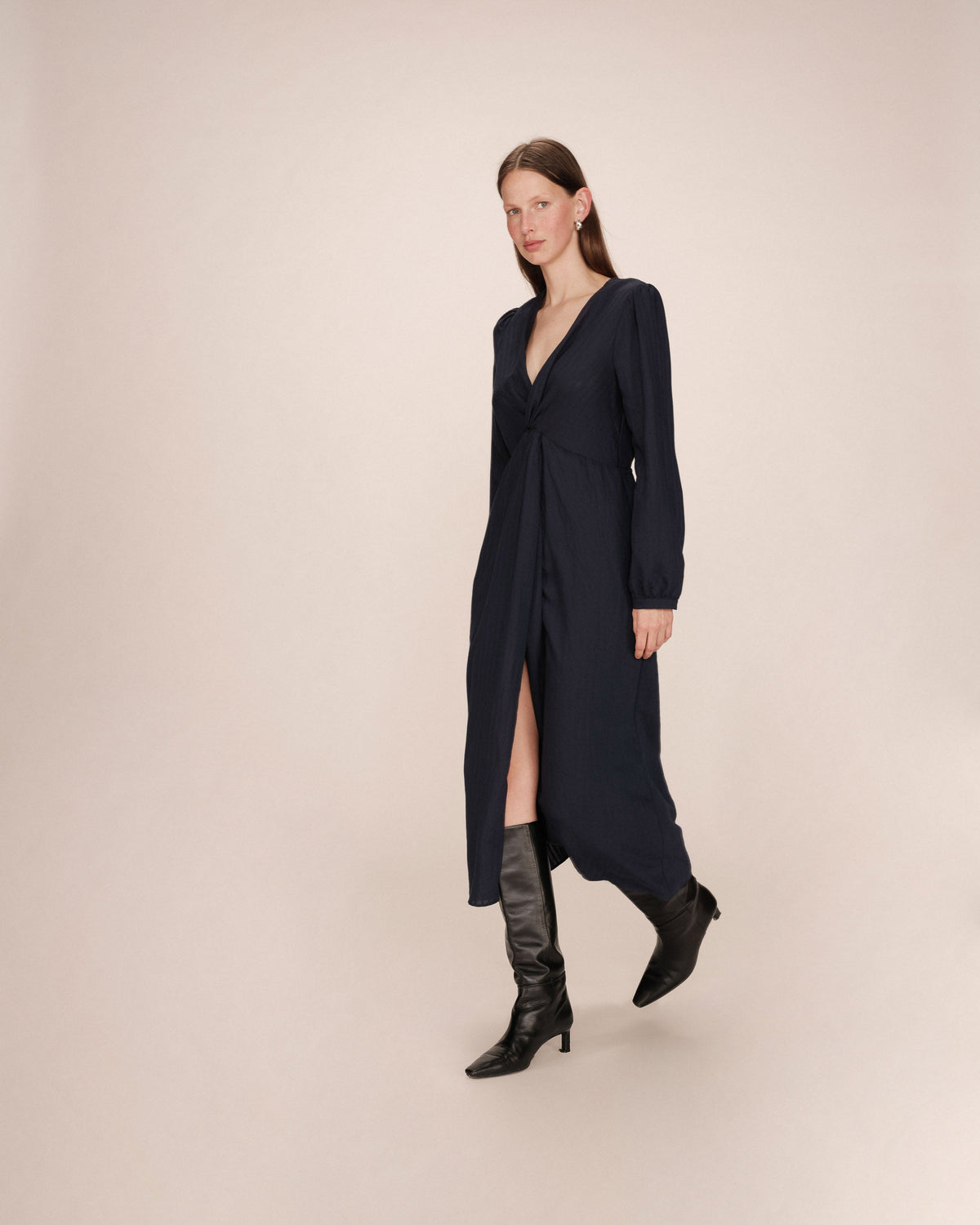 Robe Longue Shirley - Marine