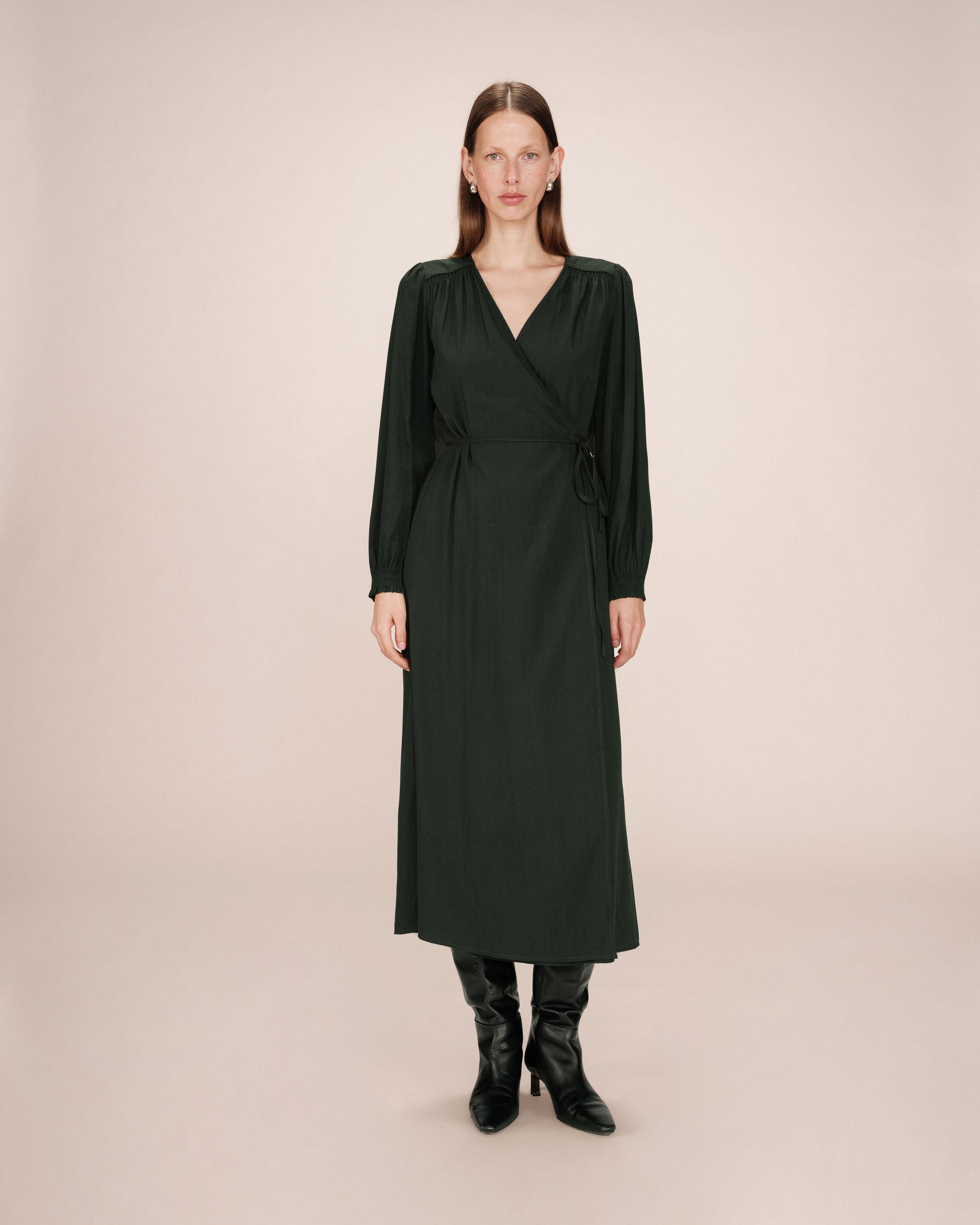 Vestido Largo Verde Bosque Seychelles