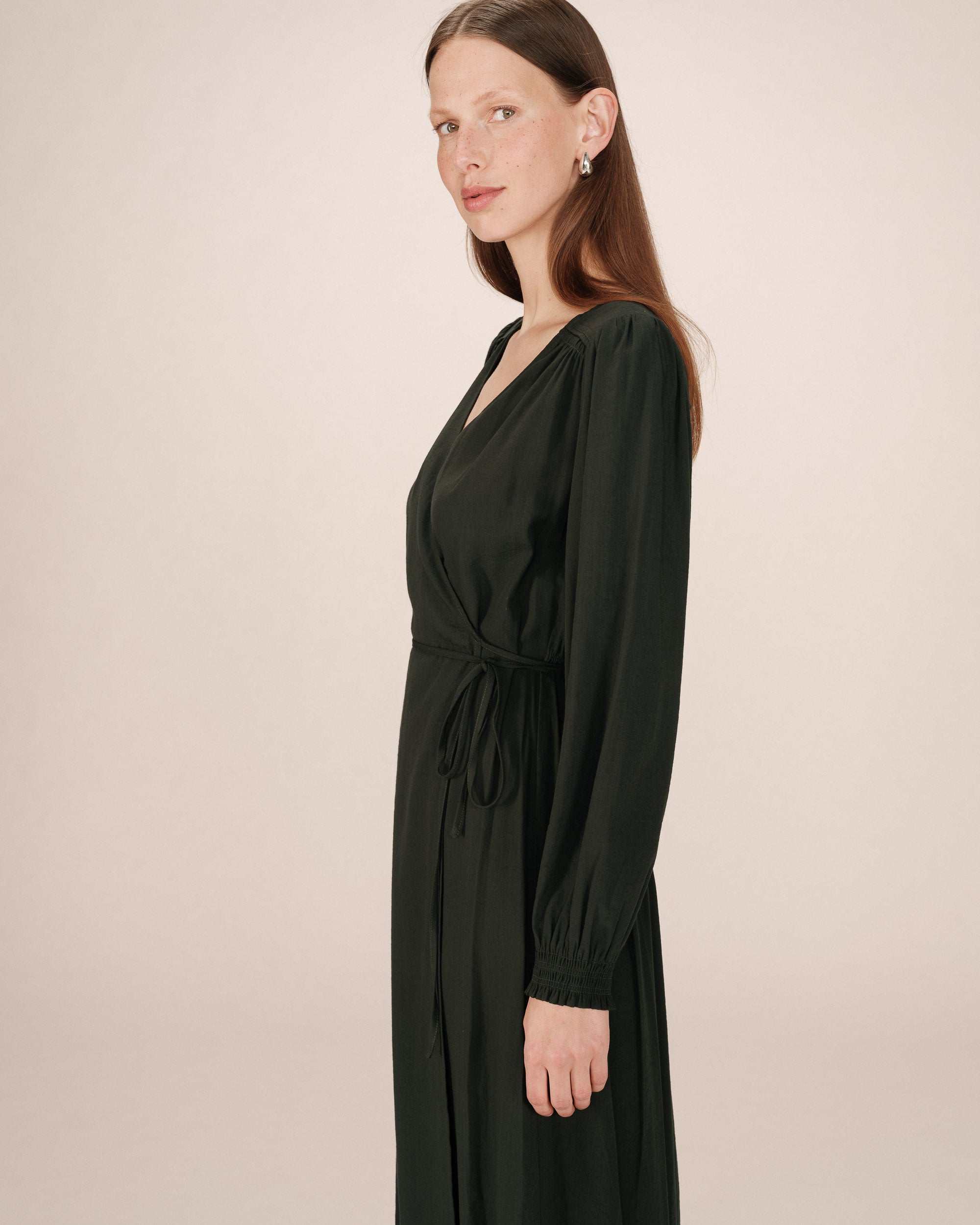 Vestido Largo Verde Bosque Seychelles