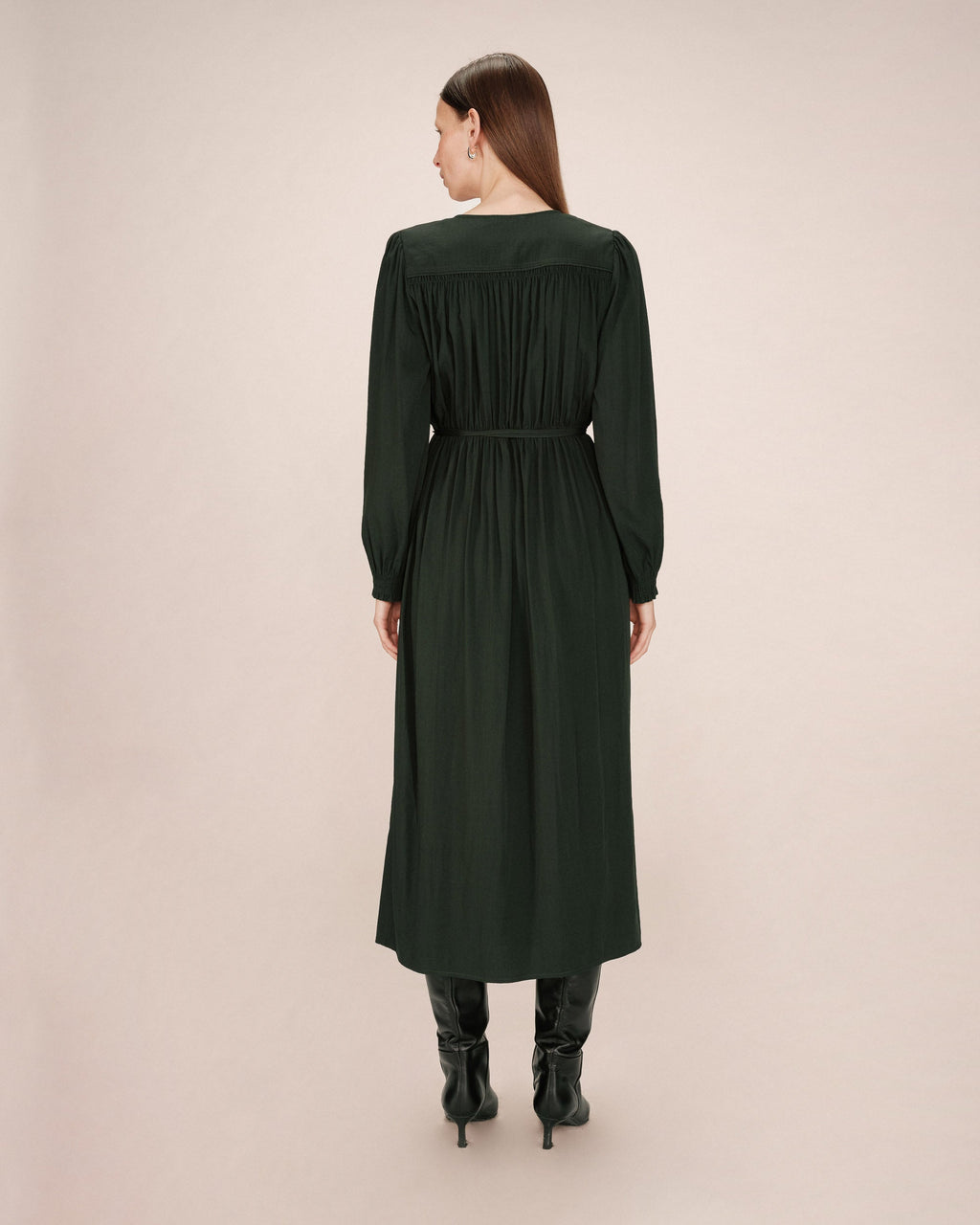 Vestido Largo Verde Bosque Seychelles