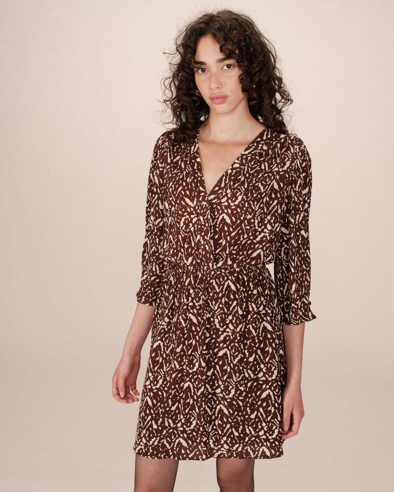 Suzie Short Chocolate Print Dress
