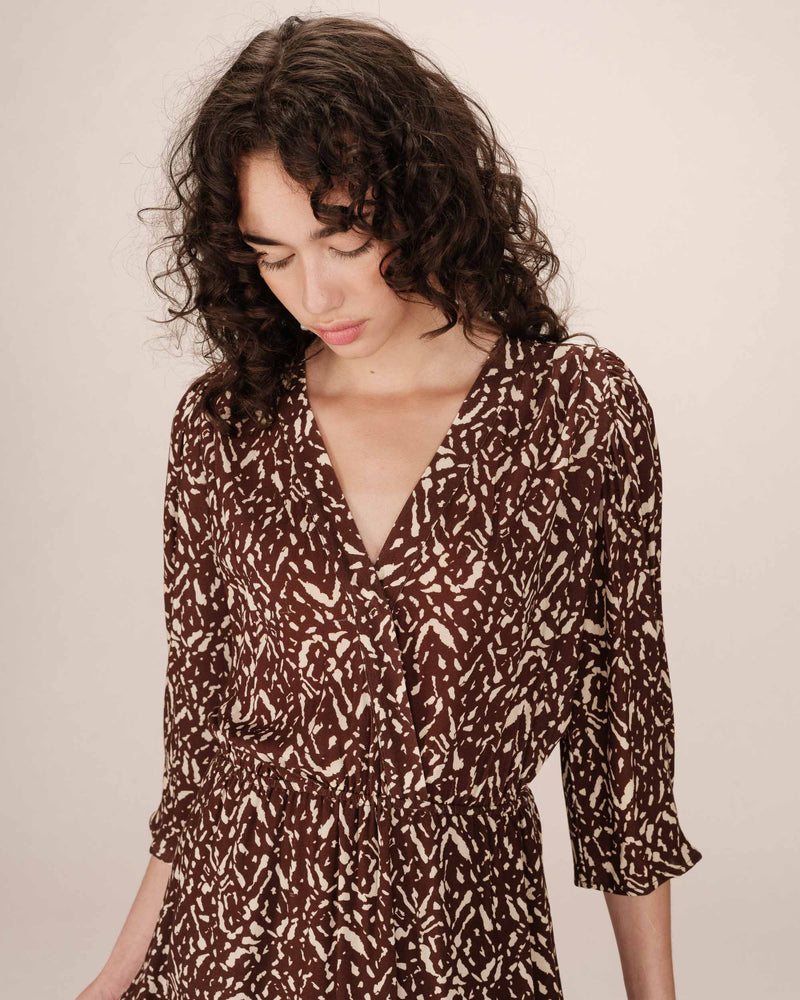 Suzie Short Chocolate Print Dress