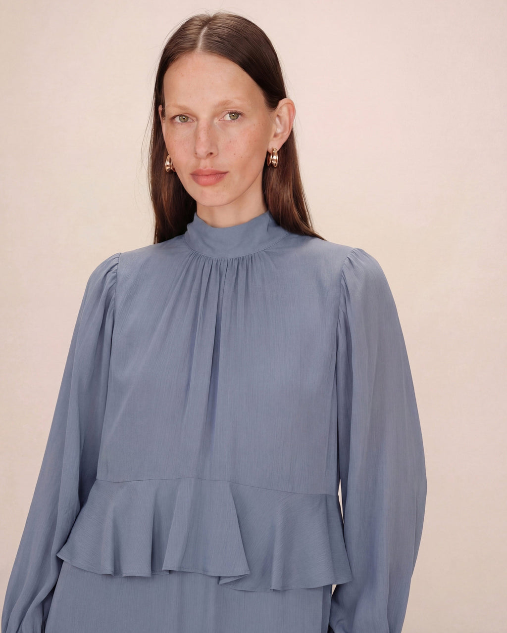 Vestido corto Sahelle - Azul aciano