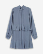 Vestido corto Sahelle - Azul aciano