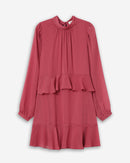 Vestido Corto Fluido Con Volante Rubor Sahelle