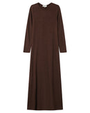 Vestido largo Sorina chocolate