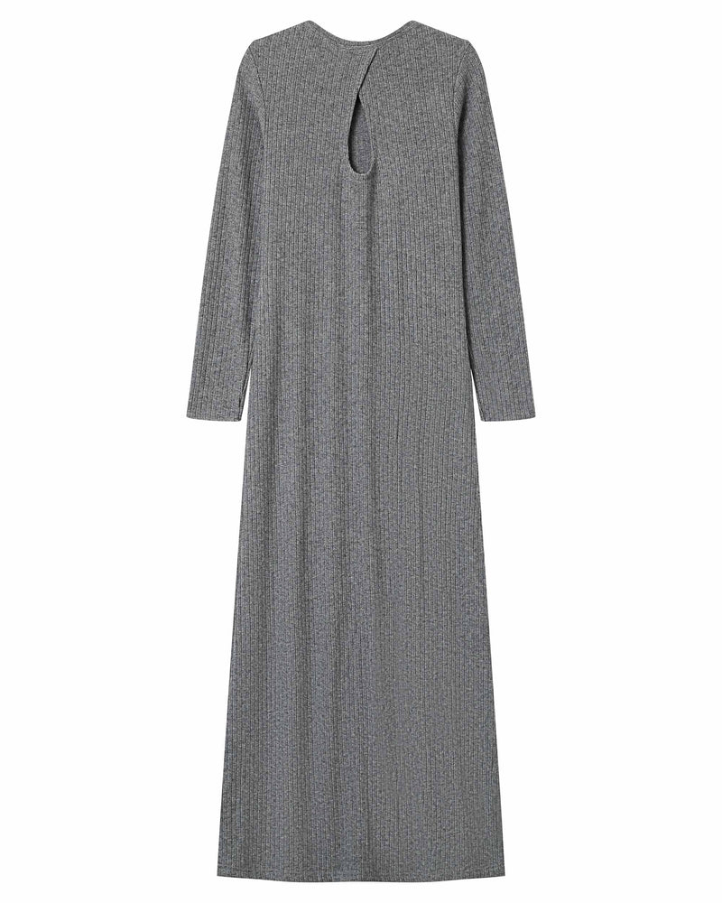 Vestido largo gris Sorina