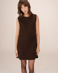 Sarah Chocolate Tailoring Short Dress