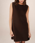 Sarah Chocolate Tailoring Short Dress