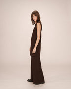Sarah Chocolate Tailoring Short Dress