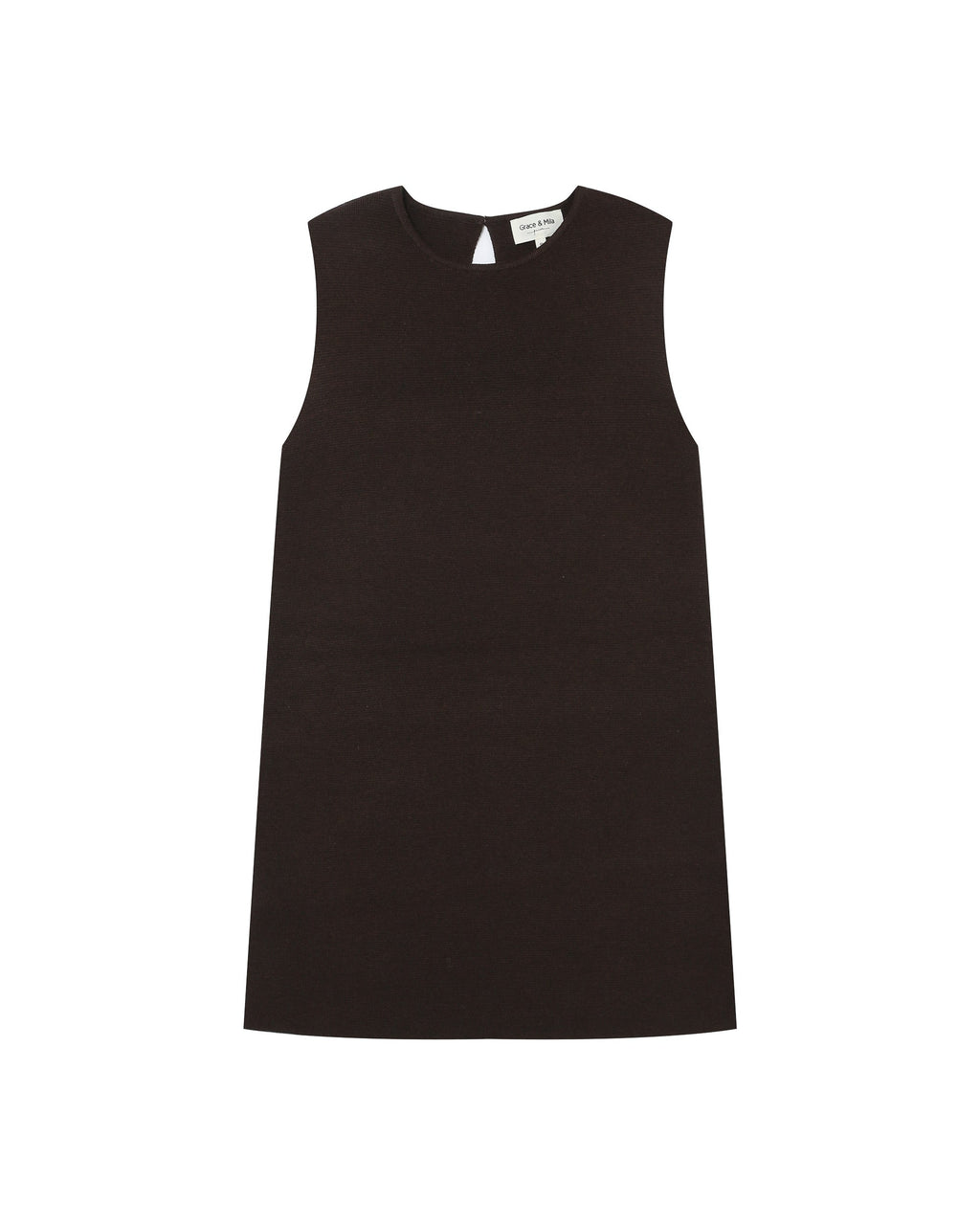 Sarah Chocolate Tailoring Short Dress