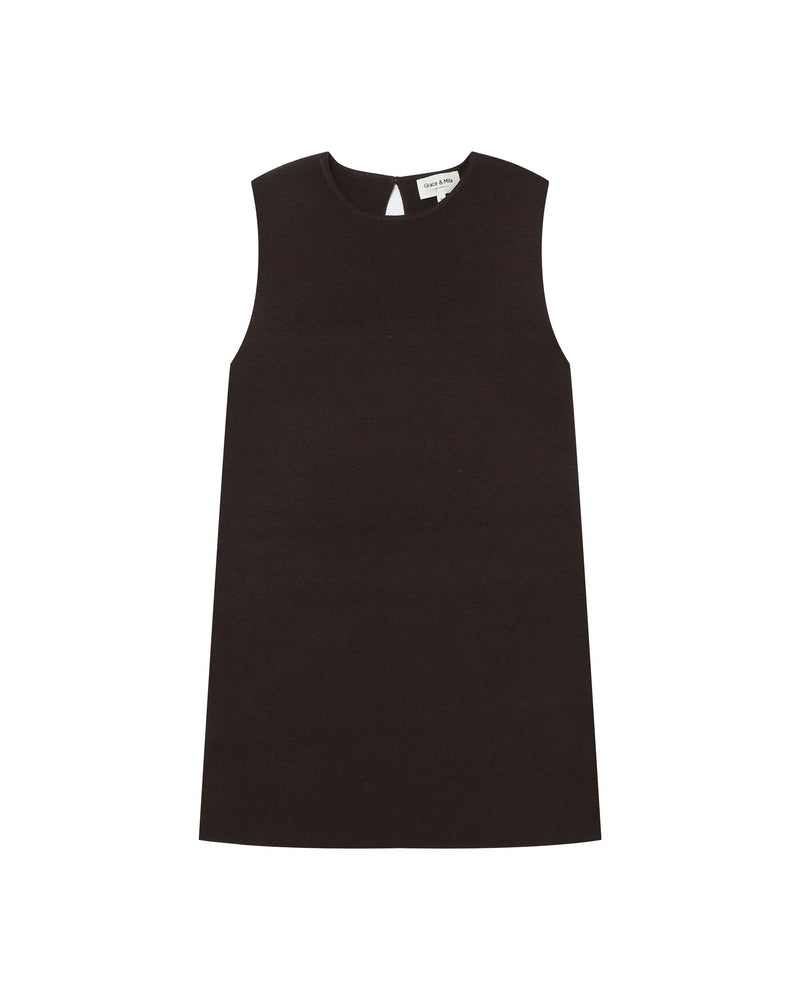 Short Dress Tailoring Chocolate Sarah
