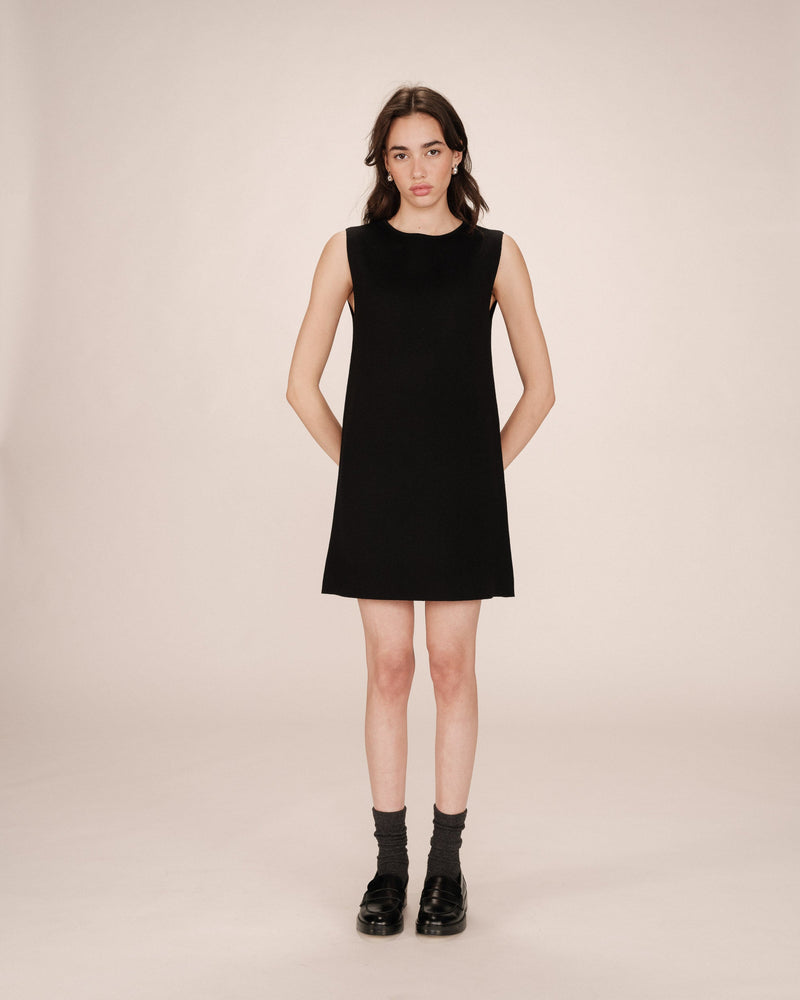 Short Tailoring Dress Black Sarah