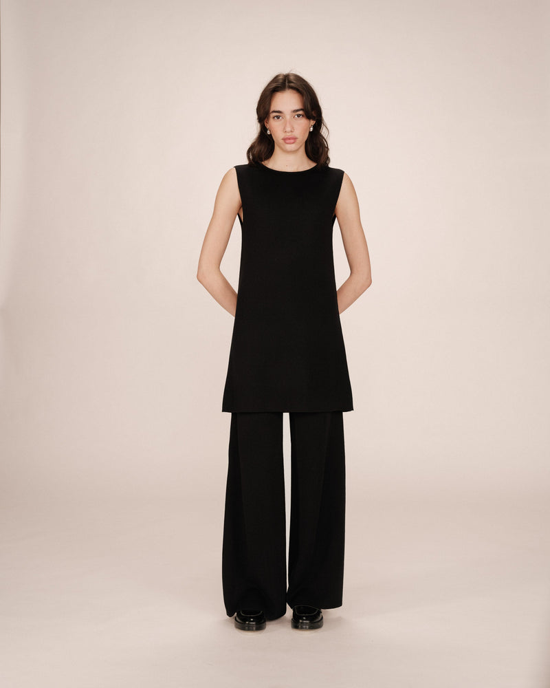 Short Tailoring Dress Black Sarah