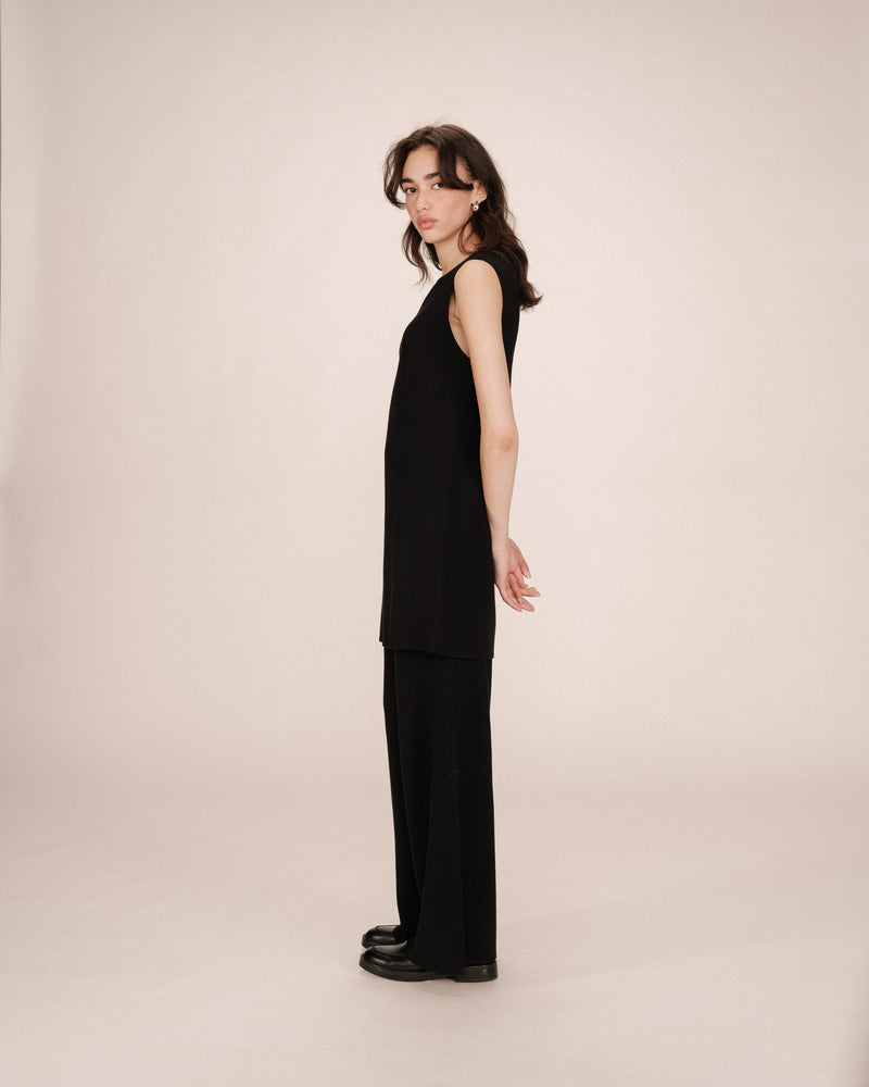 Short Tailoring Dress Black Sarah