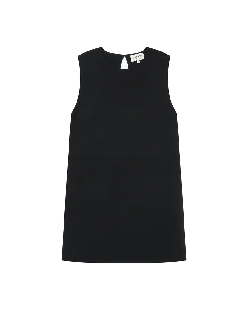 Short Tailoring Dress Black Sarah