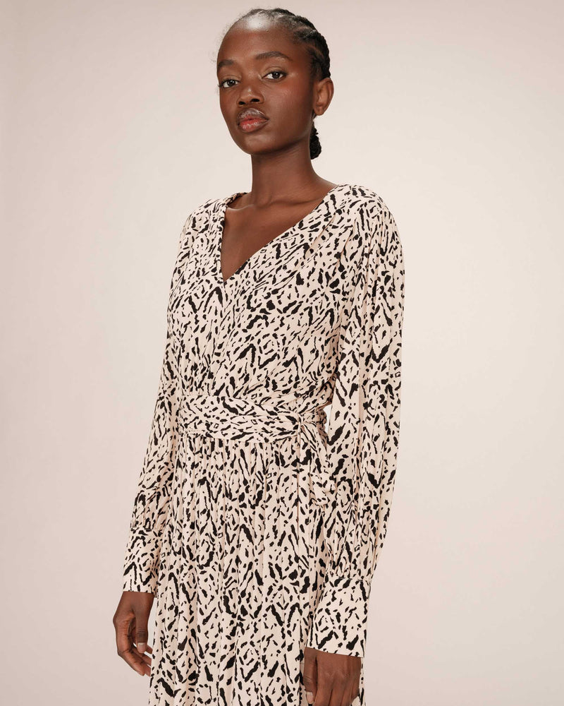 Vestido largo abstracto Vanille Soisson