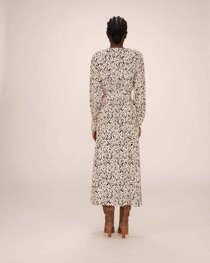 Vestido largo abstracto Vanille Soisson