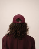 Slimane Burgundy Logo Cap