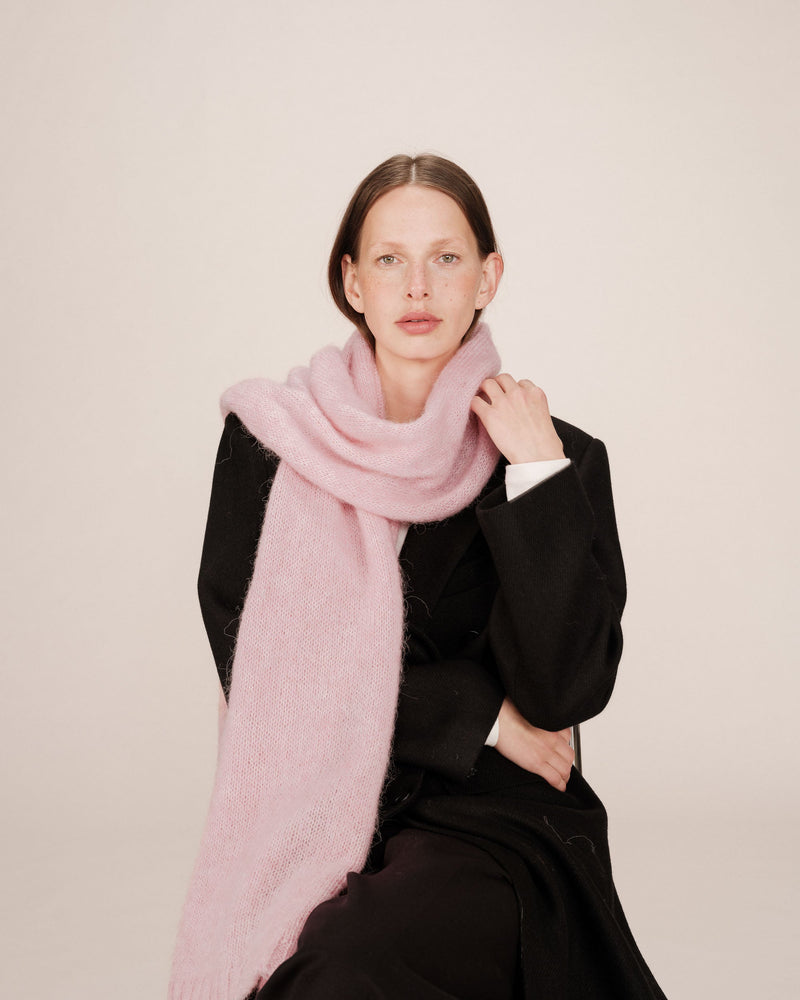 Saldana Pink Crystal Scarf