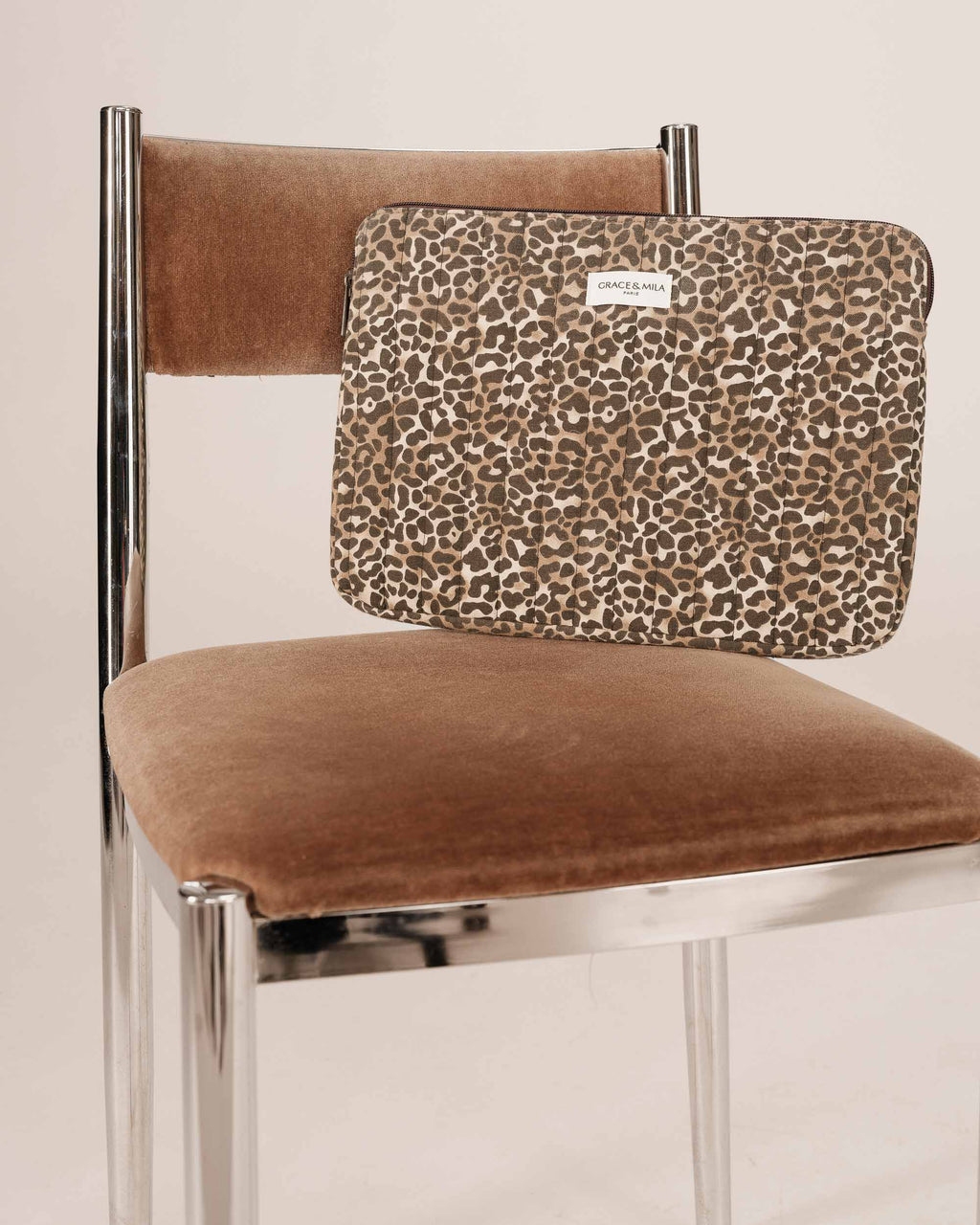 Leopard Laptop Sleeve Sherry