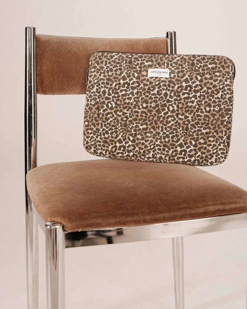 Leopard Sherry Laptop Sleeve