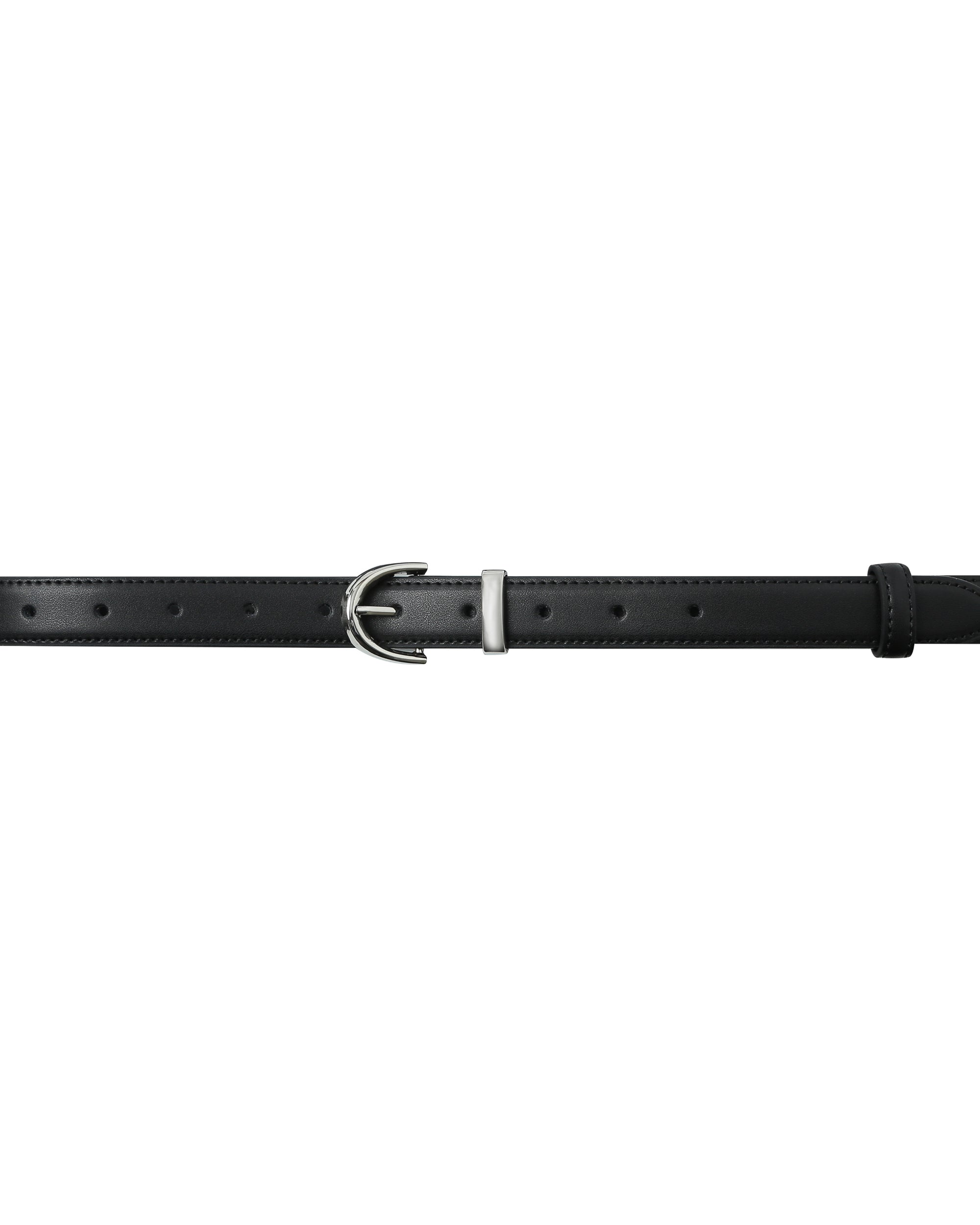 Cinturón Liso Negro Silver