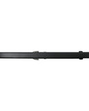 Cinturón Liso Negro Plata