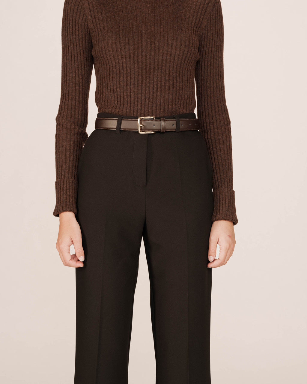 Chocolate Suede Belt Sonatine