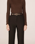 Chocolate Suede Belt Sonatine