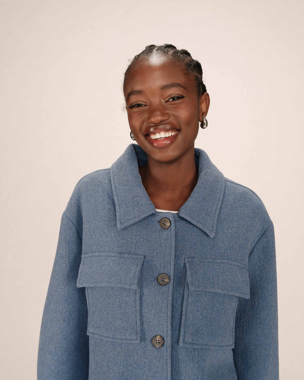 Chaqueta Boxy Azul Denim Novembre