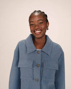 Chaqueta Boxy Azul Denim Novembre