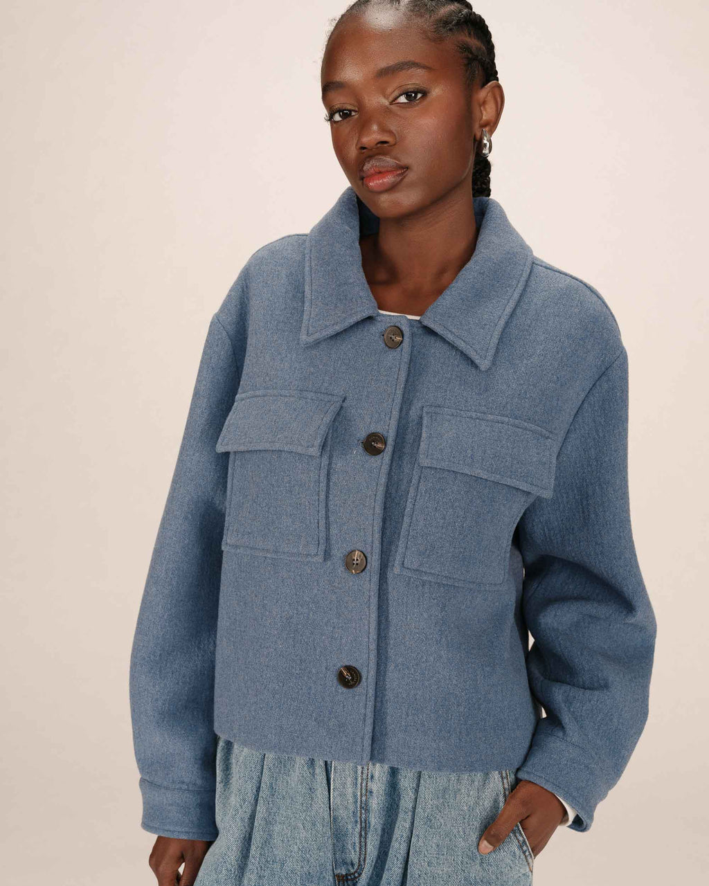 Chaqueta Boxy Azul Denim Novembre