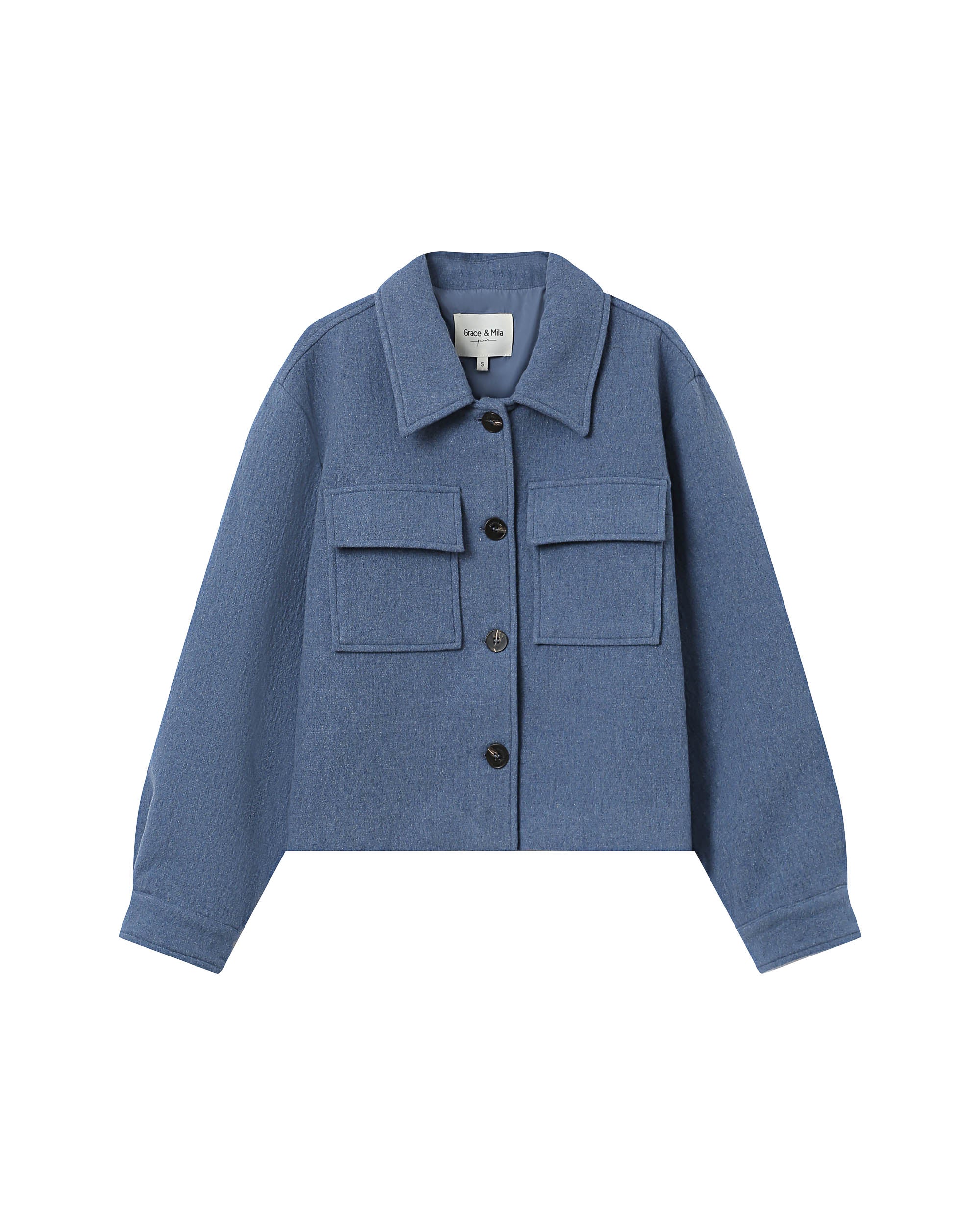 Chaqueta Boxy Azul Denim Novembre