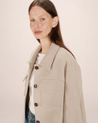 Chaqueta Boxy Greige Novembre