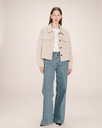 Chaqueta Boxy Greige Novembre