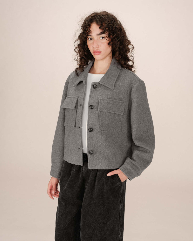 November Gray Boxy Jacket