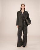 Blazer Recto Rayas Antracita Silly