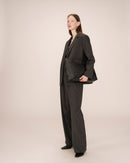 Blazer Recto Rayas Antracita Silly